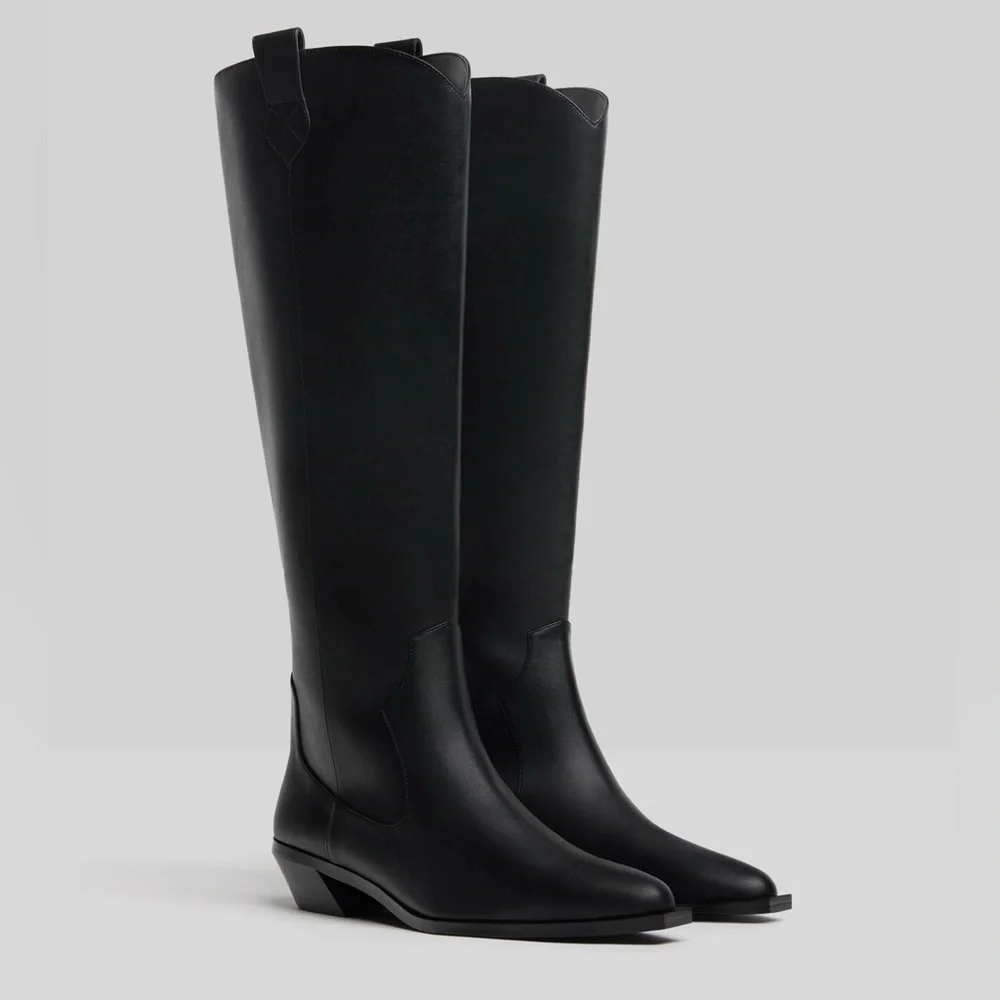 Bershka cowboy‎ knee high boots size eur 38